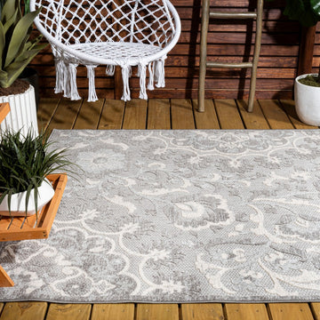 Lucena Modern Medallion High-low Indoor/outdoor Area Rug